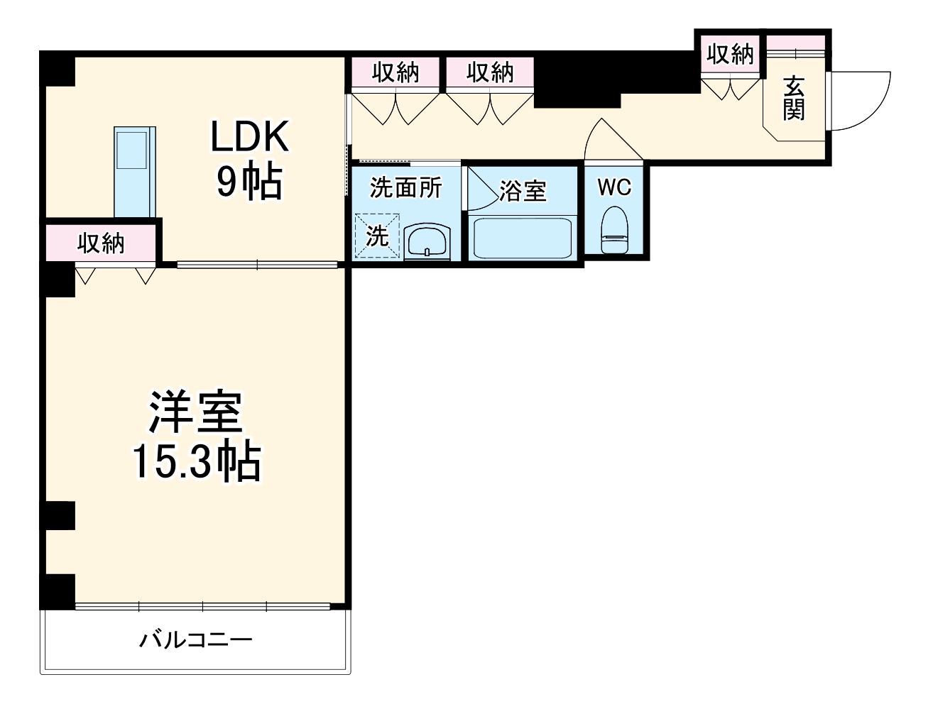 グランレブリー室町六角の間取り