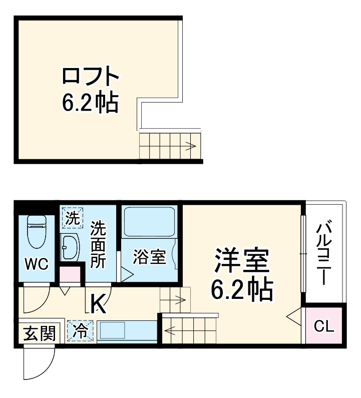 ハーモニーテラス豊の間取り