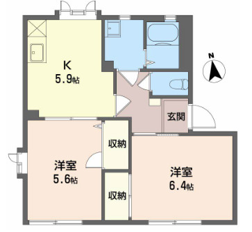フローラ長泉?Aの間取り