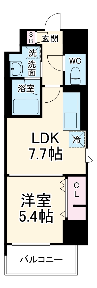 エスポワール登戸の間取り