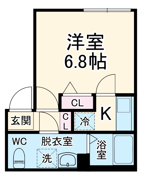 リベルノーヴァ藤沢・202号室の間取り