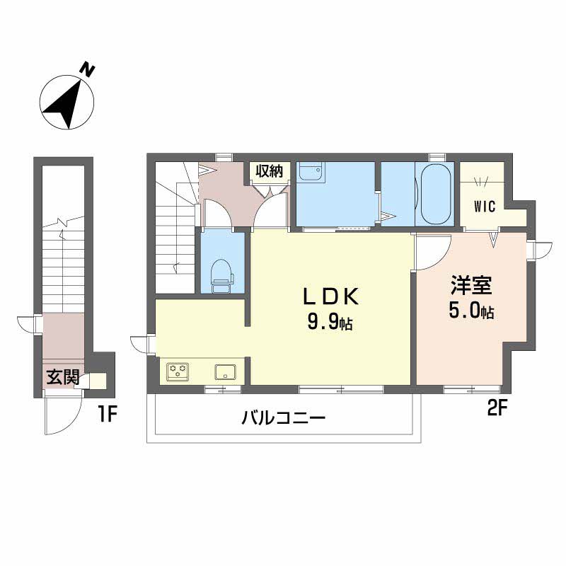 ネオ トリニティー千代田の間取り