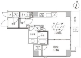 レジディア神楽坂Ⅱ・301号室の間取り