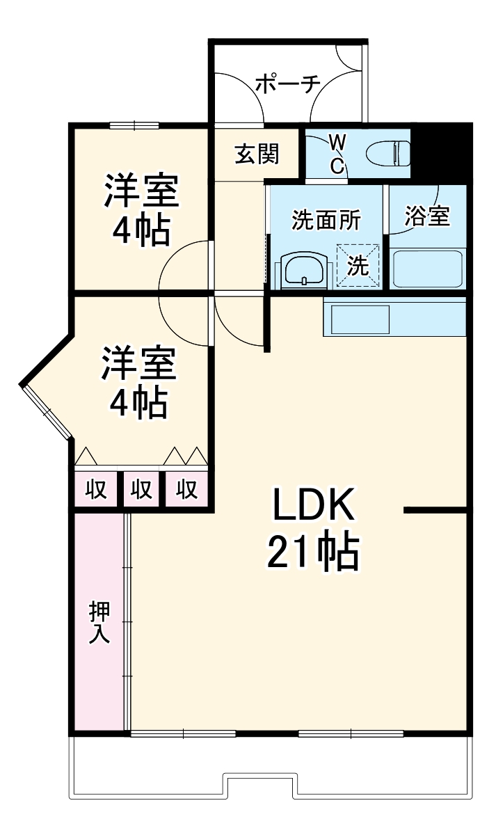 朝日プラザ東豊中の間取り