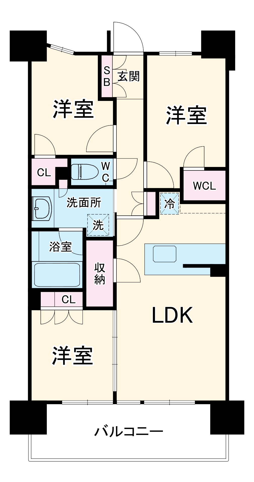 パークホームズ一社・1202号室の間取り