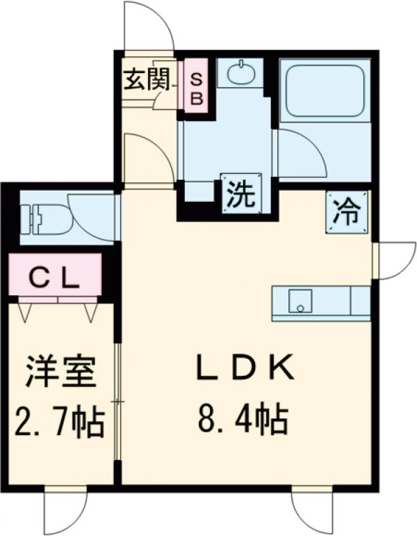 Ｆｕｌｌｅａ奥沢・301号室の間取り