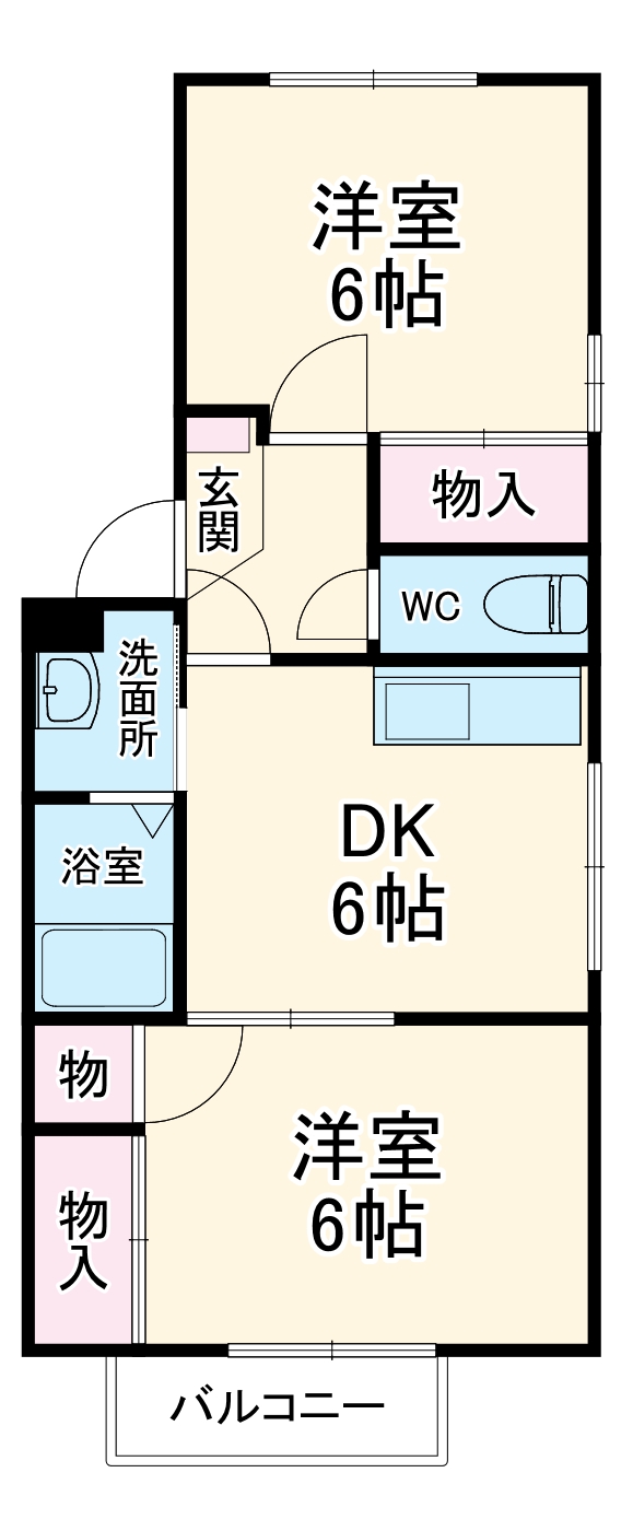 パストラルⅡの間取り