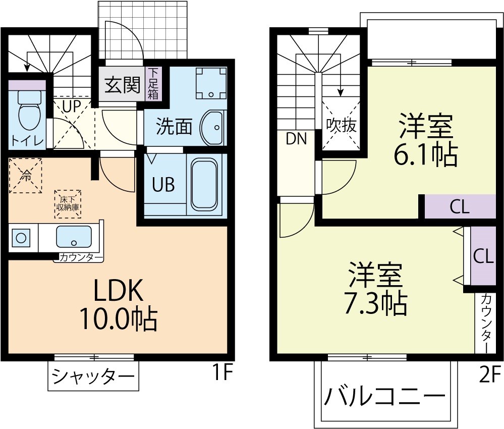Ｓａｋｕｒａ　Ｔｅｒｒａｃｅ・103号室の間取り