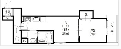 クリエオーレ豊島南の間取り