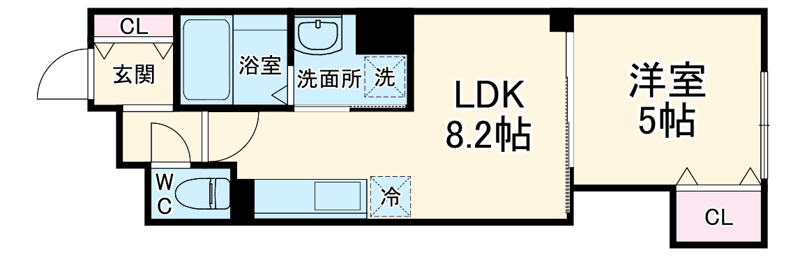 クリエオーレ豊島南の間取り