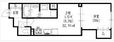 クリエオーレ豊島南の間取り