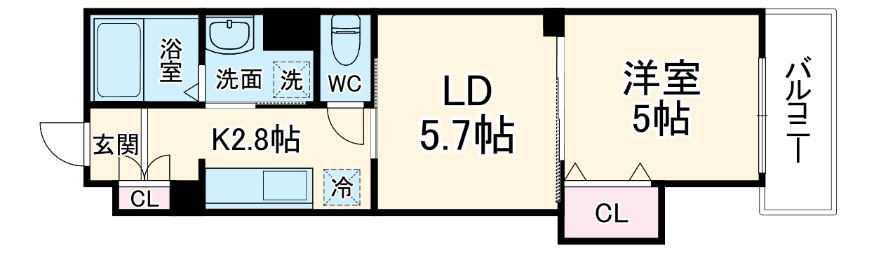 クリエオーレ豊島南の間取り