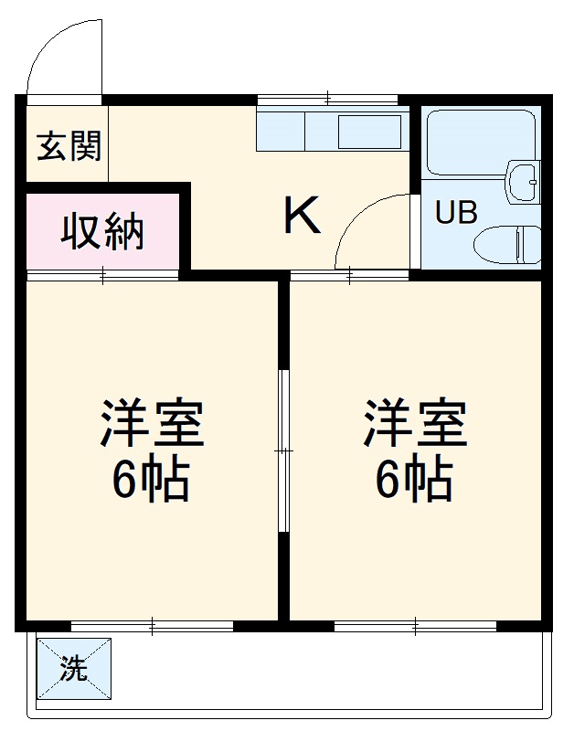 コーポ昭和Bの間取り