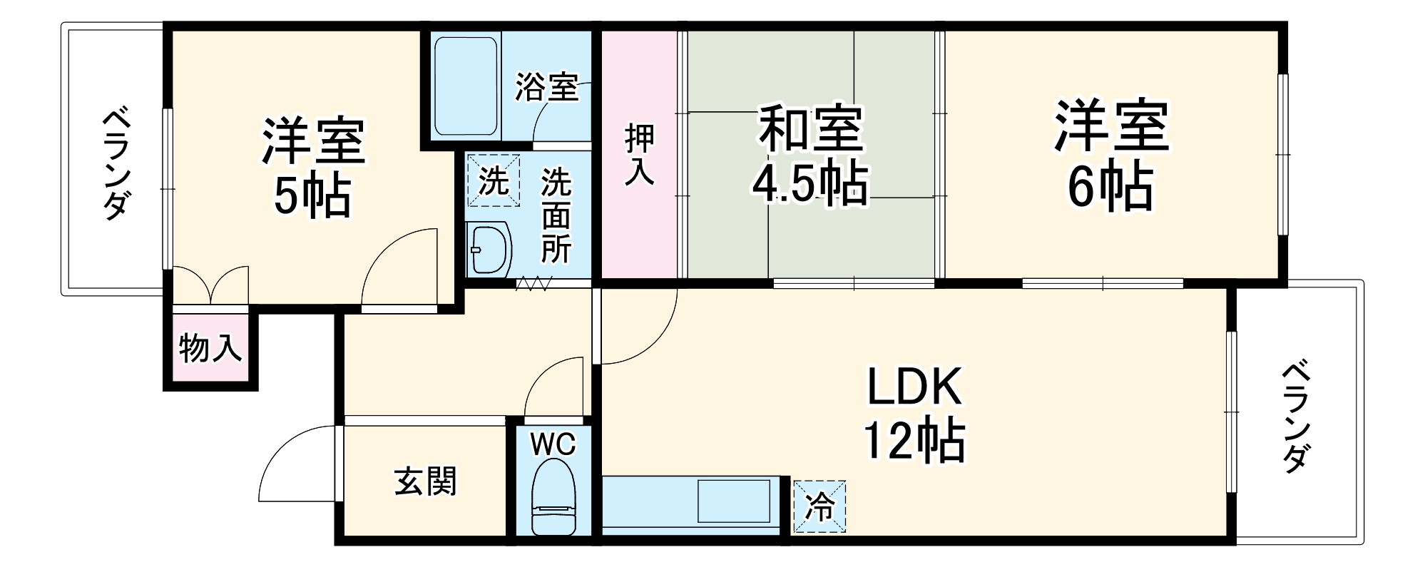 ファミリオ奥ノ坊の間取り