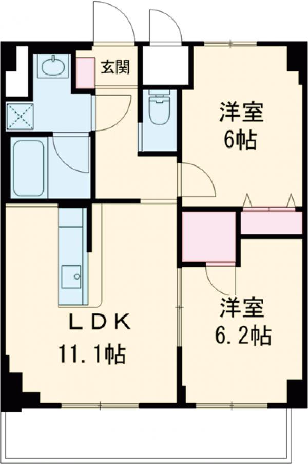 L'Foria瑞江の間取り