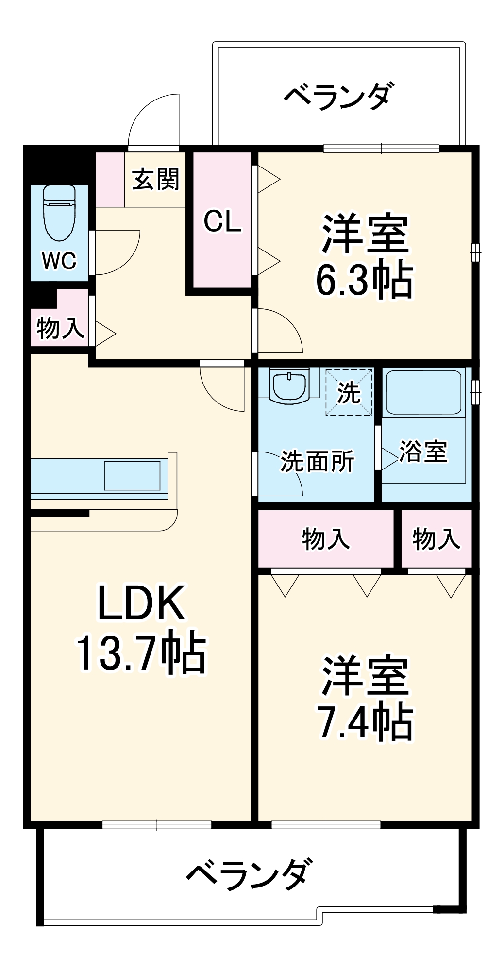 グランシャリオの間取り