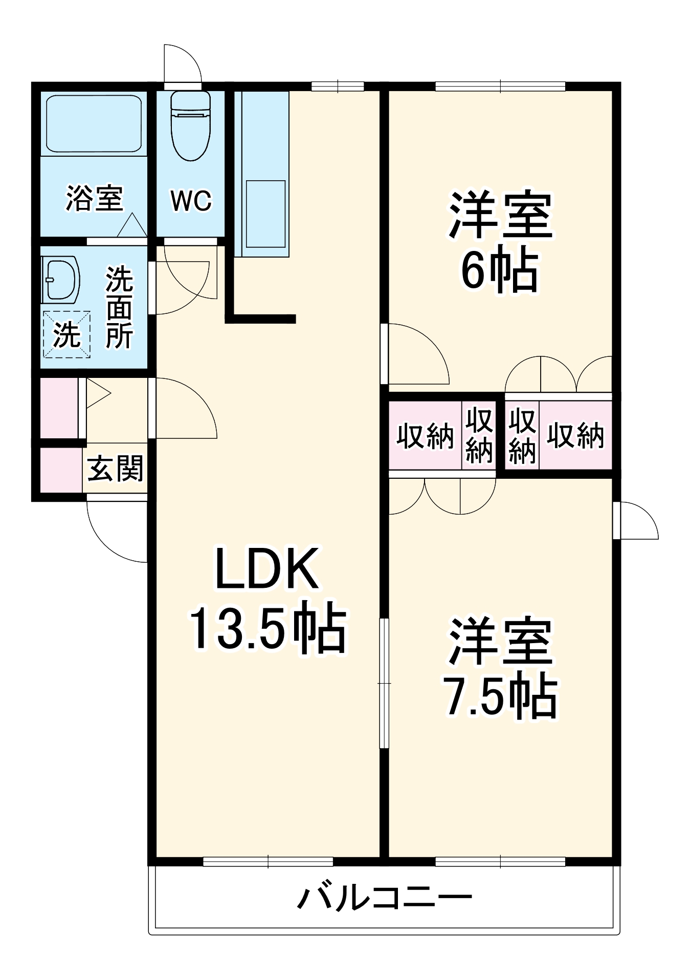 ビートルタウンパークD棟の間取り