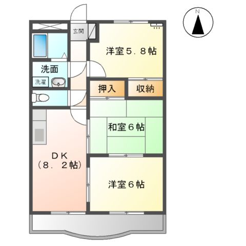 サンタプレイス岡崎の間取り