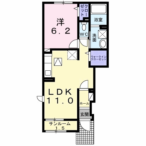 アーバンシティ Ⅰの間取り