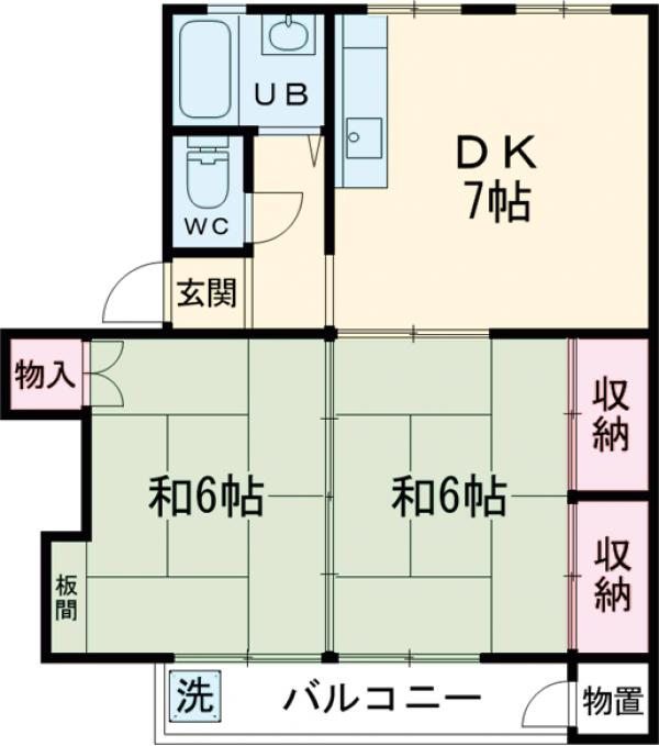 富士見町住宅29号棟の間取り