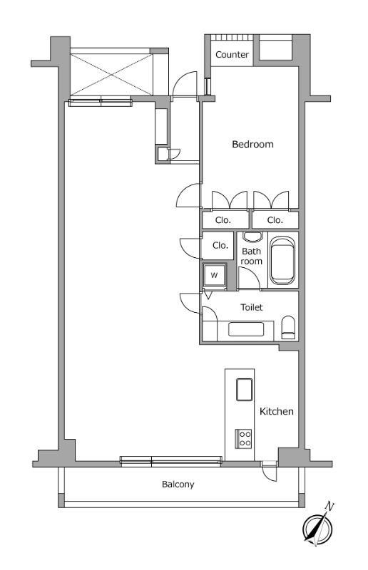 レジディア北新宿の間取り