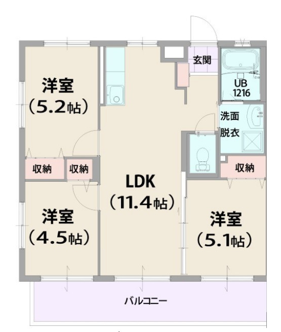 南風原津嘉山新築共同住宅・103号室の間取り