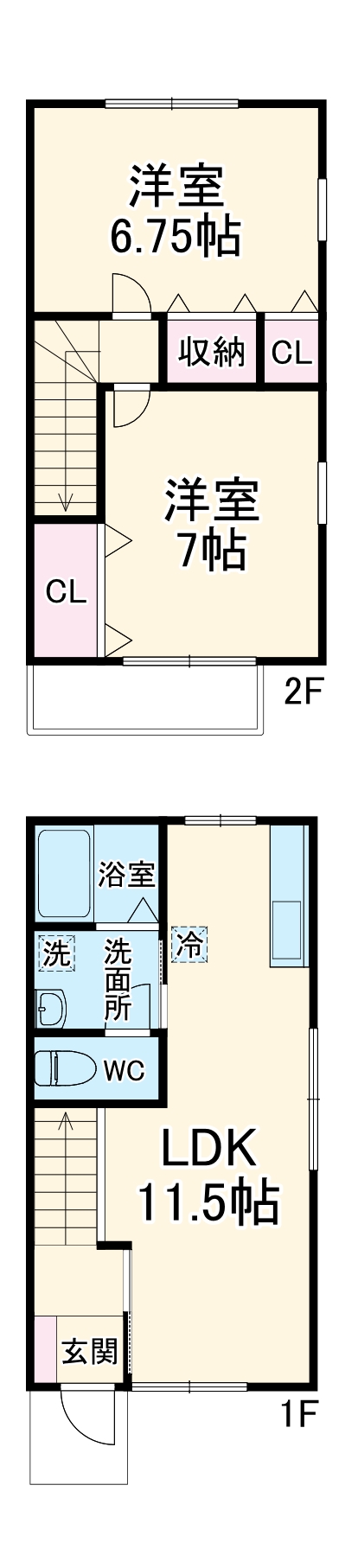 S&SコーポⅡの間取り