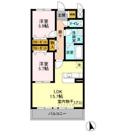 green park okadaの間取り