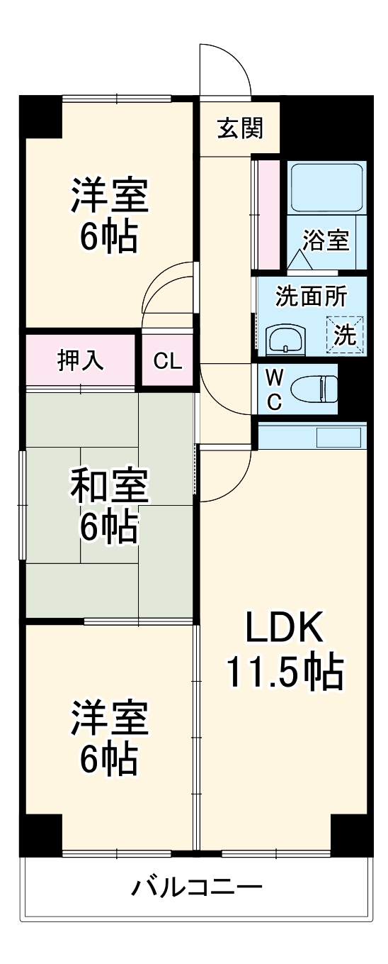 Comfort高蔵寺の間取り