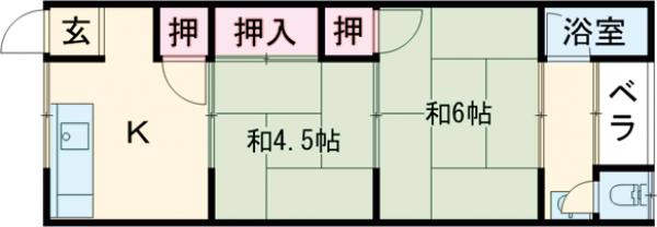 コーポラス多貝の間取り