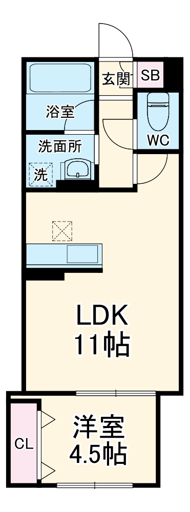 横浜市金沢区乙舳町ＭＳ（仮・103号室の間取り