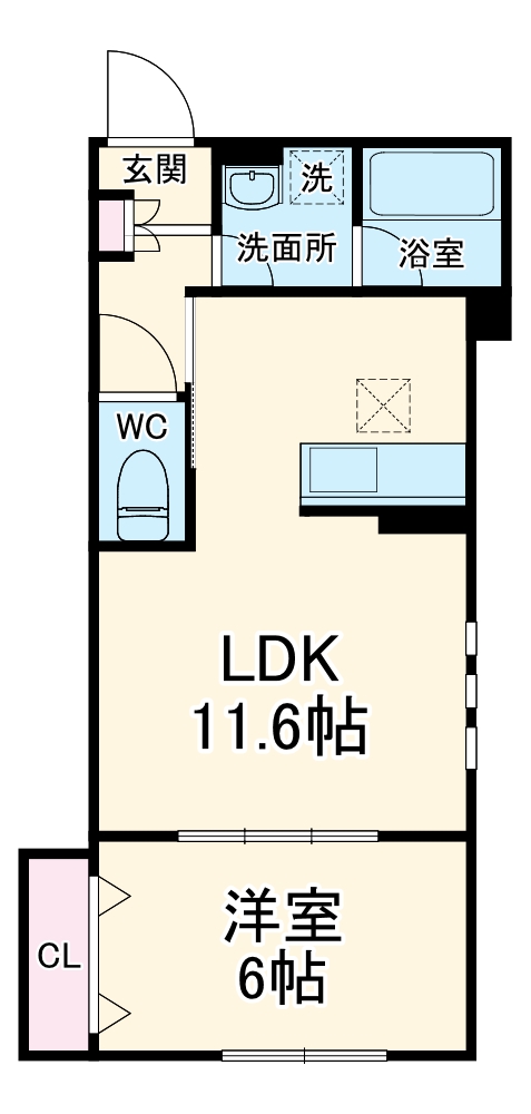 横浜市金沢区乙舳町ＭＳ（仮・105号室の間取り