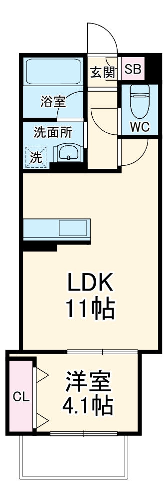 横浜市金沢区乙舳町ＭＳ（仮・202号室の間取り