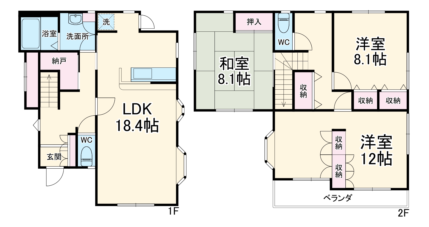 リブレス木下東戸建の間取り