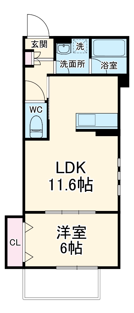 横浜市金沢区乙舳町ＭＳ（仮・205号室の間取り
