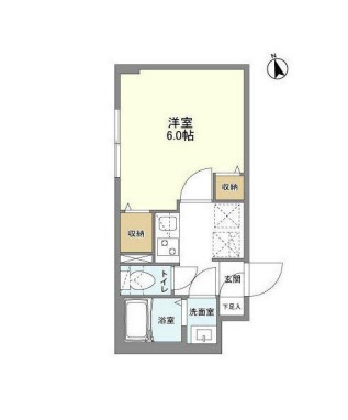 ウェルスクエア桜上水・104号室の間取り