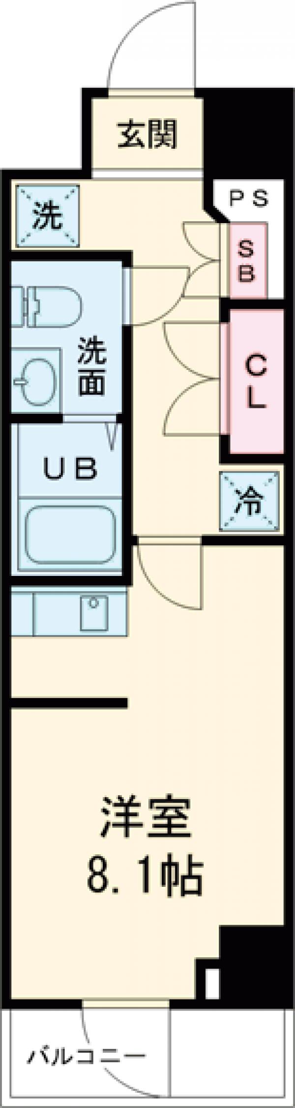 GENOVIA両国Ⅵ green veilの間取り