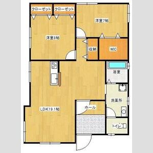 広野4丁目貸家B棟の間取り
