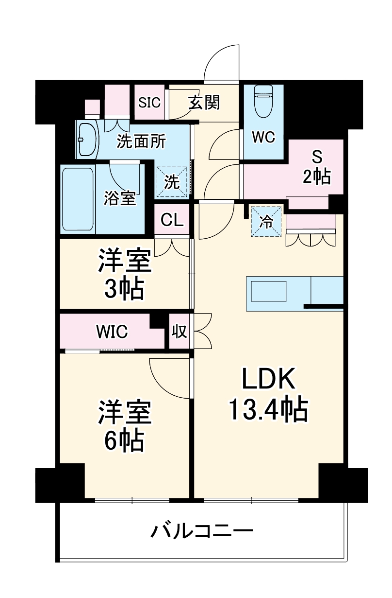 ヴェール・クレール武蔵小杉の間取り