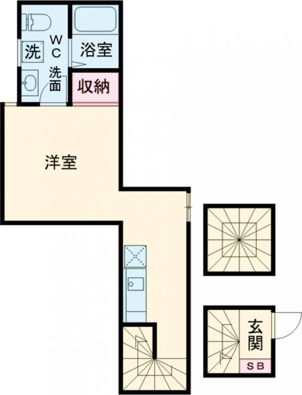 ココガーデン北千住・302号室の間取り