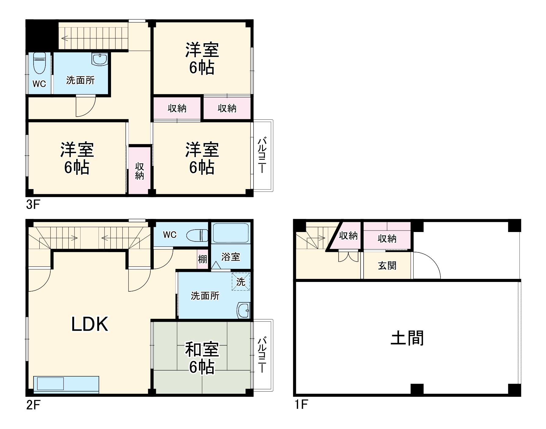 青木貸家の間取り