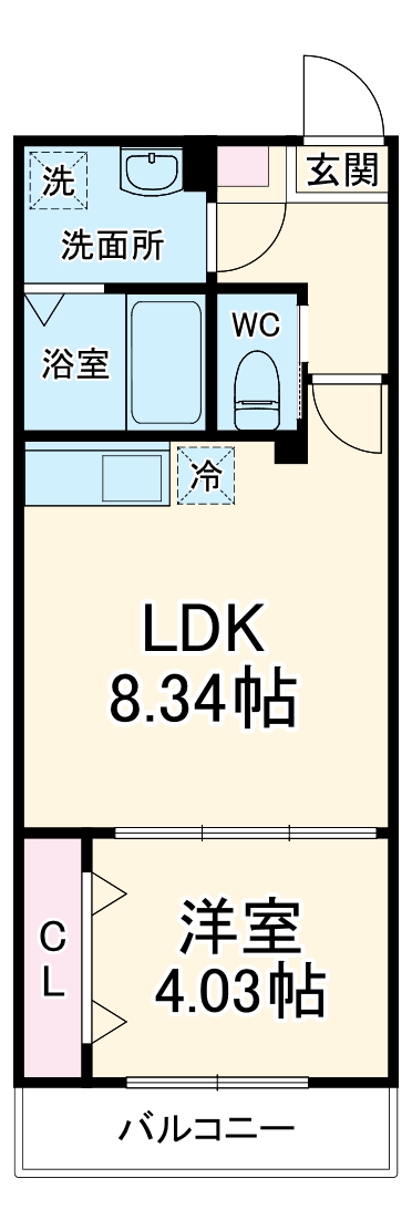 AJ八千代中央・204号室の間取り