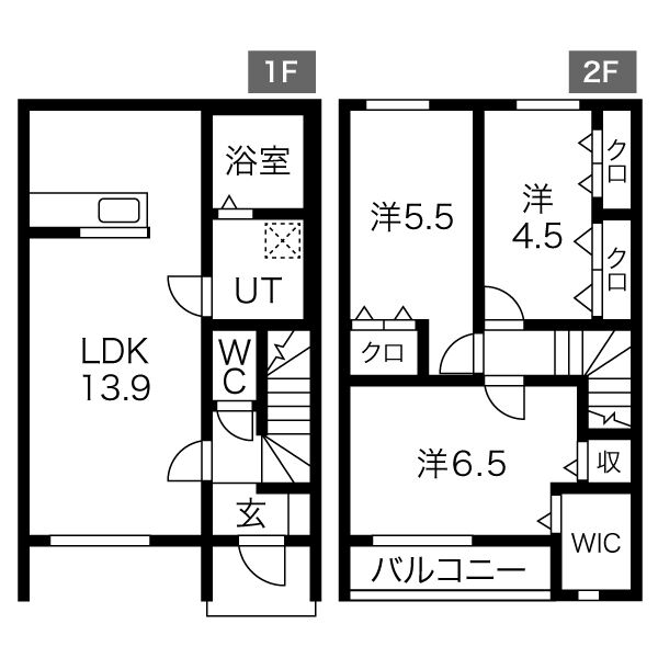 ｂｌｏｏｍ・106号室の間取り
