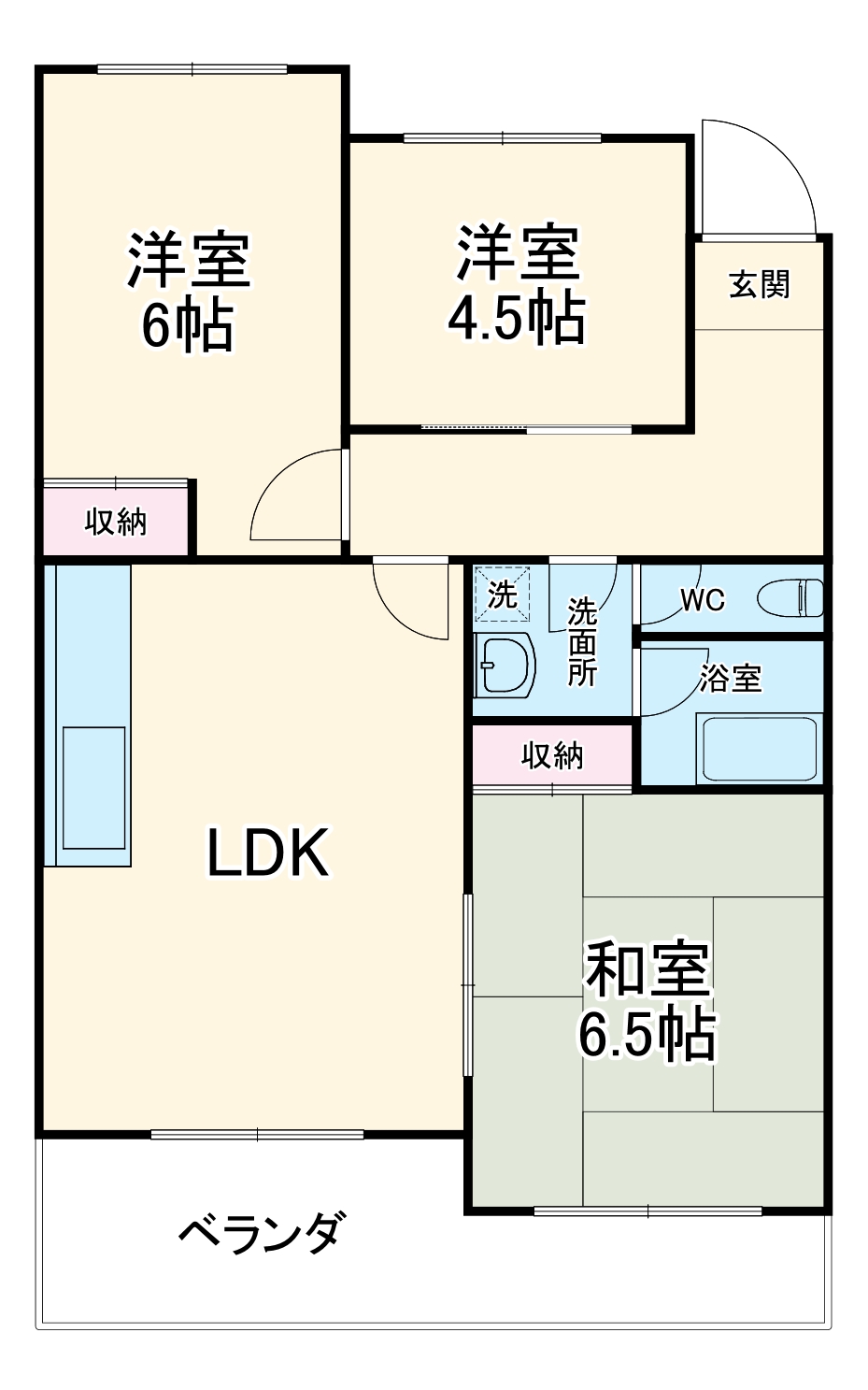 ヒカワ フラットⅠの間取り