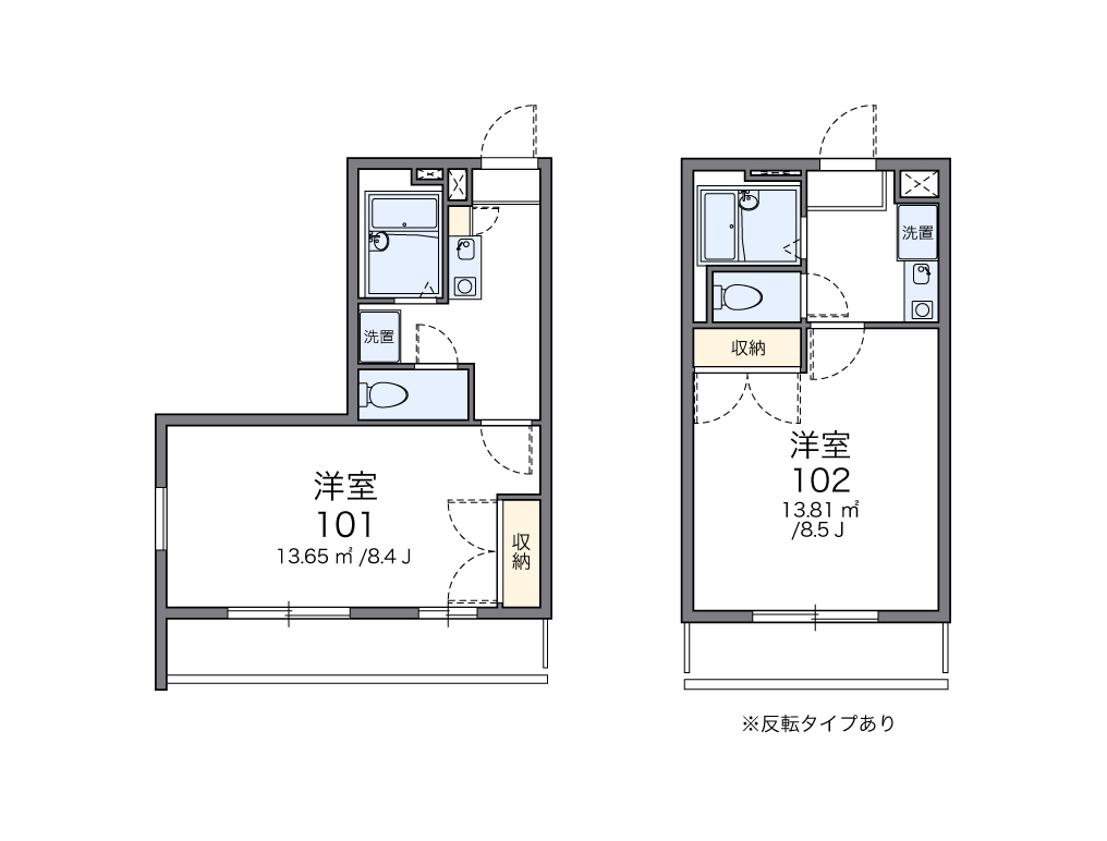 レオパレスエンディヴァーの間取り