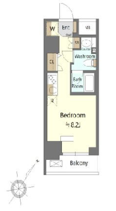 スパシエイラーレ横浜の間取り
