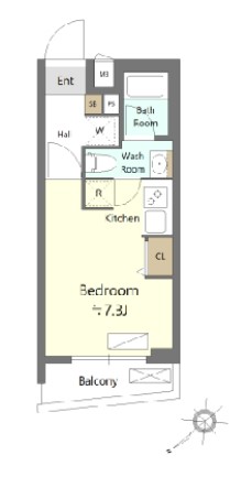 SHOKEN Residence横浜生麦Ⅲの間取り