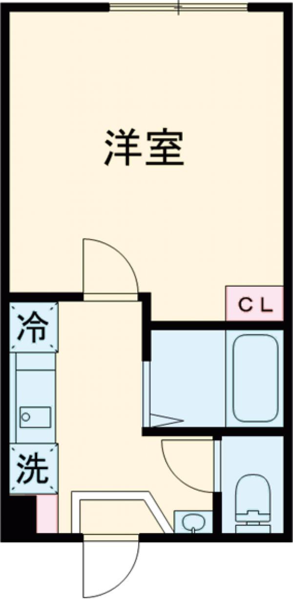 グランハイム蒲田・201号室の間取り