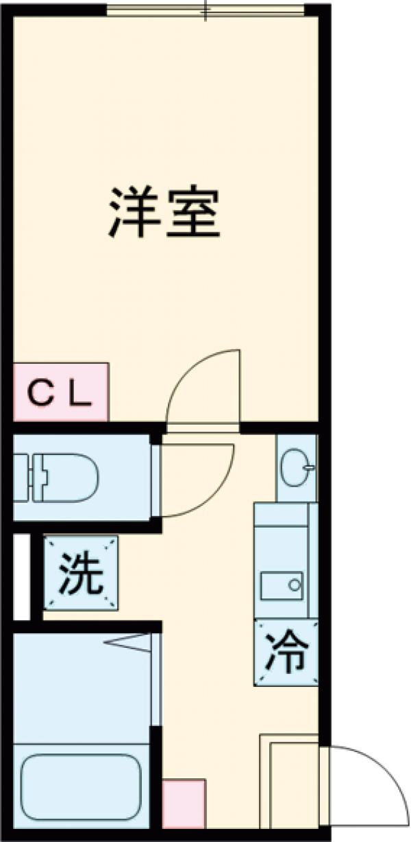 グランハイム蒲田・204号室の間取り