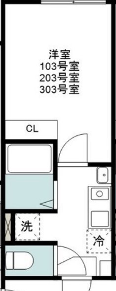 グランハイム蒲田・303号室の間取り
